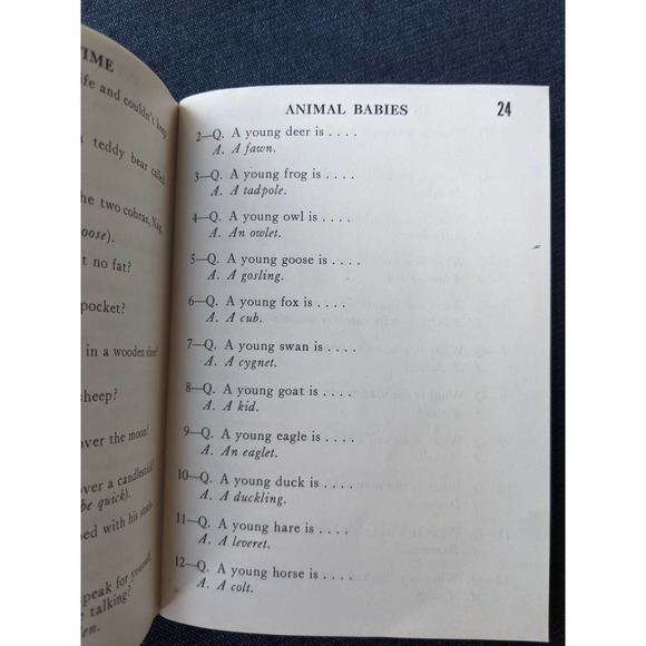 Vintage 1960 Milton Bradley New Triple Quiz Book Trivia for Ages 8 and Up - Picture 3 of 6